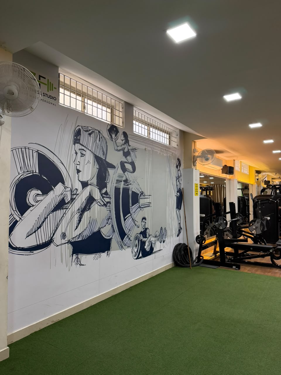Training at the studio